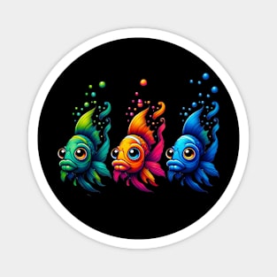 Colorful Funny Fish Magnet